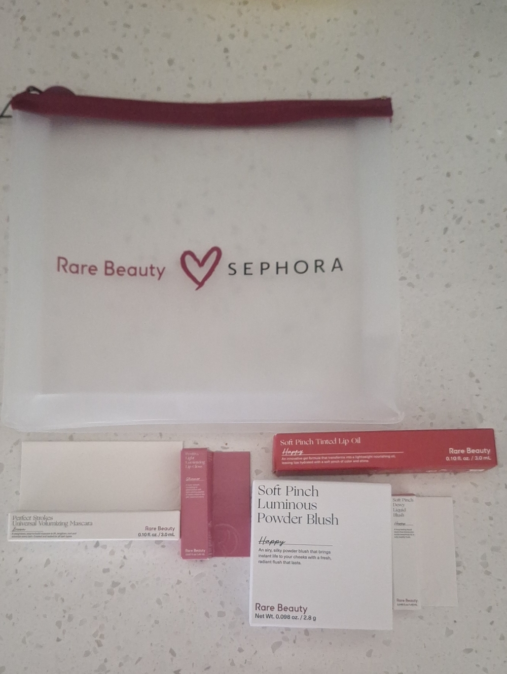 Rare Beauty Makeup Set with Cosmetic Pouch